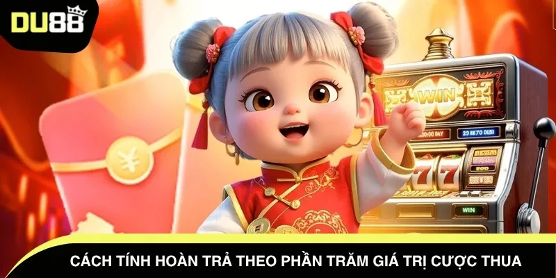 Cách tính hoàn trả theo phần trăm giá trị cược thua